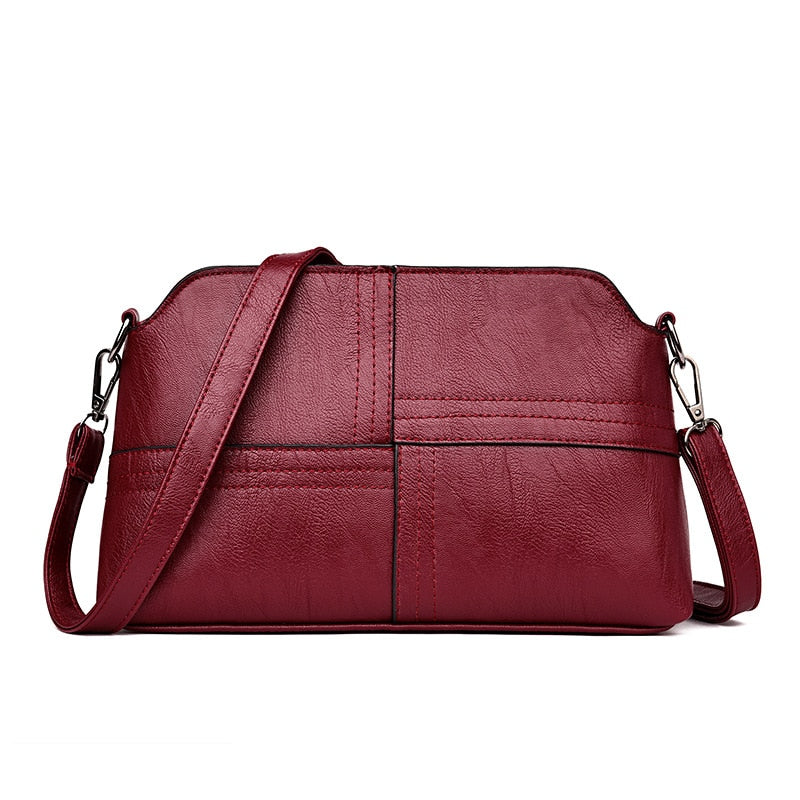 Casual Leather Shoulder Bags Retro Handmade Doctor Bag Clutch Crossbody Bag Women Vintage Style Travel Handbags Messenger