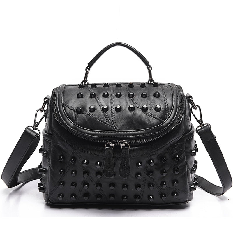 2021 Luxury Women Genuine Leather Bag Sheepskin Messenger Bags Handbags Famous Brands Designer Female Handbag Shoulder Bag Sac