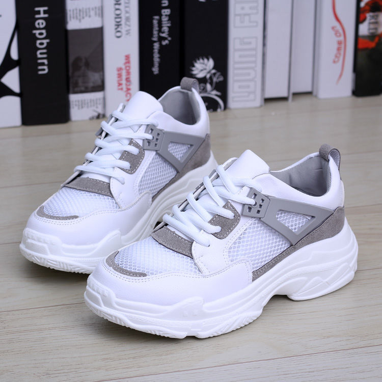 Women Sneakers Mesh Breathable Platform Wedge Heels Shoes Summer Sports Flats Shoes Zapatillas Deportivas Mujer