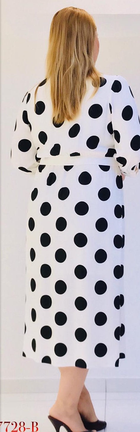 Miland Dotted Print Dress