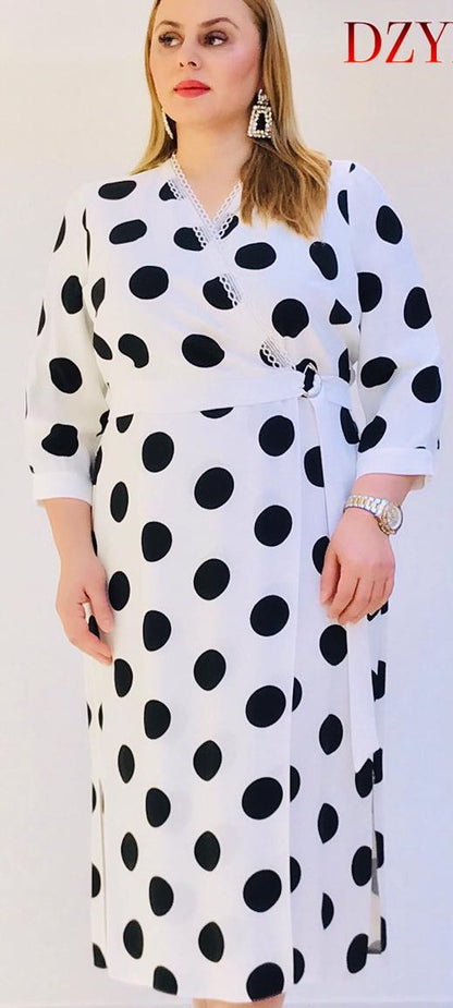 Miland Dotted Print Dress