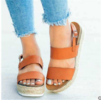 HOT Sandals Women Wedges Shoes Pumps High Heels Sandals Summer Flip Flop Chaussures Femme Platform Sandals Sandalia Feminina