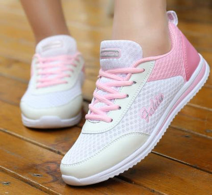 LZJ New Platform Sneakers Shoes Breathable Casual Shoes Woman Fashion Height Increasing Ladies Shoes Plus Size 35-42 2019