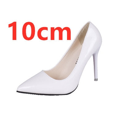 Cresfimix women casual suede 8cm high heels lady cute party high heel female office comfortable heel shoes