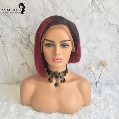 Lace Front Human Hair Wigs Brazilian Blonde Black Curly Short Pixie Cut Human Hair Bob Lace Wig Remy Wigs for Black Women wig