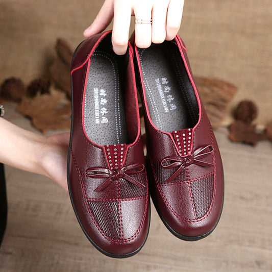 Cheap shoes women leather flats female spring shoes 2020 spring fashion leather mom shoes woman loafers