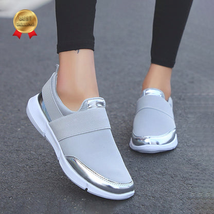 Spring Women Slip On Loafers Ladies Casual Comfortable Flats Female Breathable Stretch Cloth Shoes Fashion Zapatillas 2020