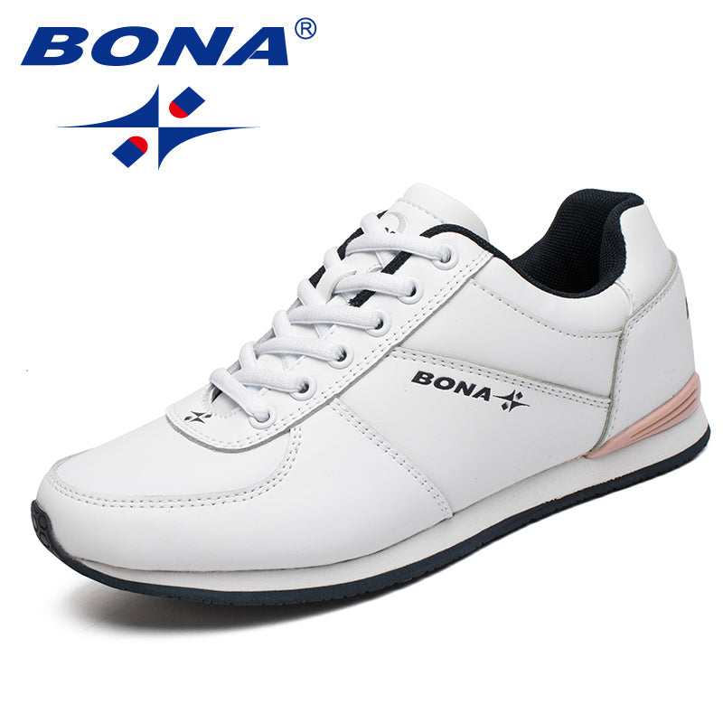 BONA New Classics Style Women Running Shoes Lace Up Women Athletic Shoes Outdoor Jogging Sneakers Comfortable Fast Free Shipping