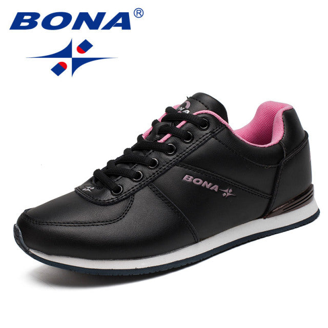 BONA New Classics Style Women Running Shoes Lace Up Women Athletic Shoes Outdoor Jogging Sneakers Comfortable Fast Free Shipping