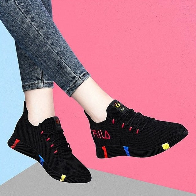 2020 New Spring Women casual shoes Breathable Mesh platform Sneakers Women New Fashion mesh sneakers shoes woman tenis feminino