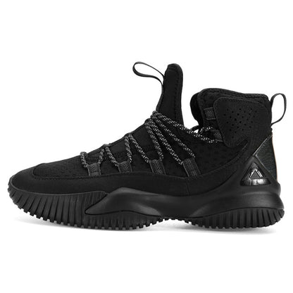 PEAK Men&#39;s Basketball Shoes Court Anti-slip Rebound Basketball Sneakers Light Sports Shoes Breathable Lace-up High Top Gym Boots