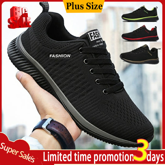 Summer Breathable Men&#39;s Casual Shoes Mesh Breathable Man Casual Shoes Fashion Moccasins Lightweight Men Sneakers Hot Sale 35-48