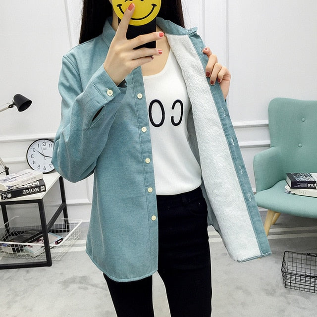 Cheap wholesale 2018 new Autumn Winter Hot selling women's fashion casual ladies work Shirts C170-18719