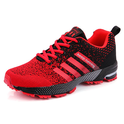 New 2021 Men Running Shoes Breathable Outdoor Sports Shoes Lightweight Sneakers for Women Comfortable Athletic Training Footwear