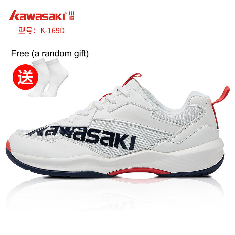 Kawasaki Professional Badminton Shoes 2021 Breathable Anti-Slippery Sport Shoes for Men Women Sneakers K-169D With Free Gift