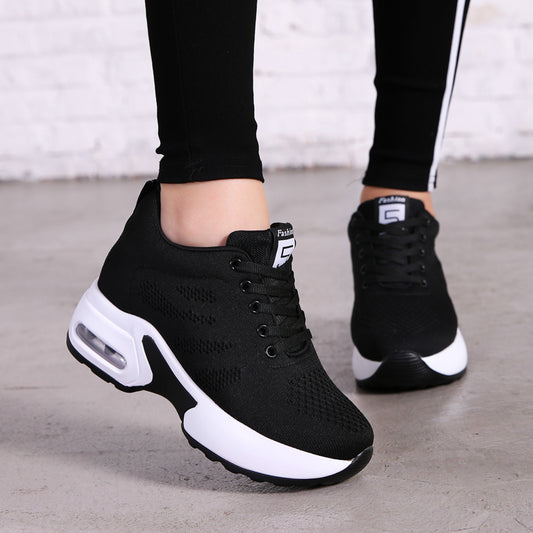 2020 New Platform Sneakers Shoes Breathable Running  Woman Fashion Height Increasing Ladies