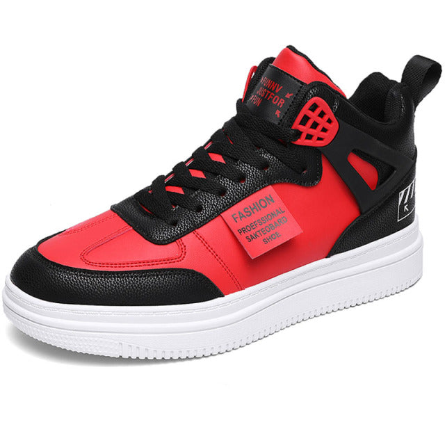 Brand Men PU Leather Skateboarding Shoes Superstar Sneakers Thick Sole Top Boots Male Sport Shoe Zapatillas Hombre Mens Footwear