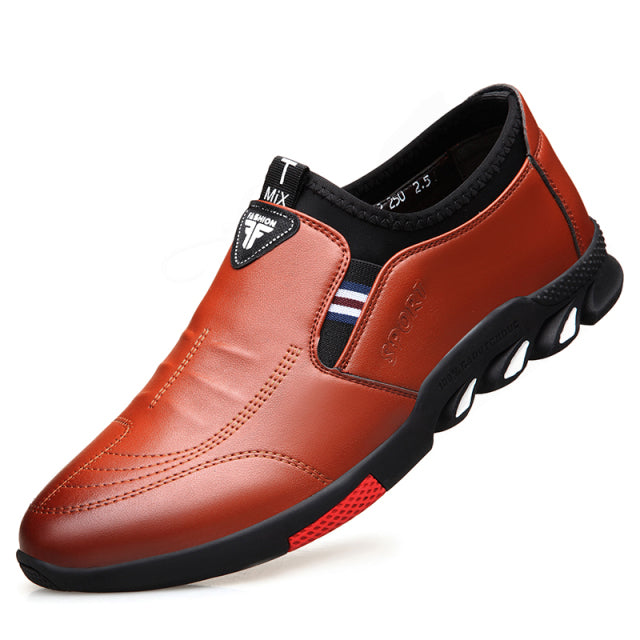 Leather Shoes Men&#39;s Leather Spring 2021 New Men&#39;s Business Casual Soft-Soled Non-Slip Breathable All-Match Footwear