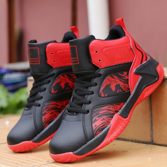 Basketball Shoes for Men High-top Sports Cushioning Hombre Athletic Male Shoes Comfortable Black Sneakers zapatillas Hot Sales