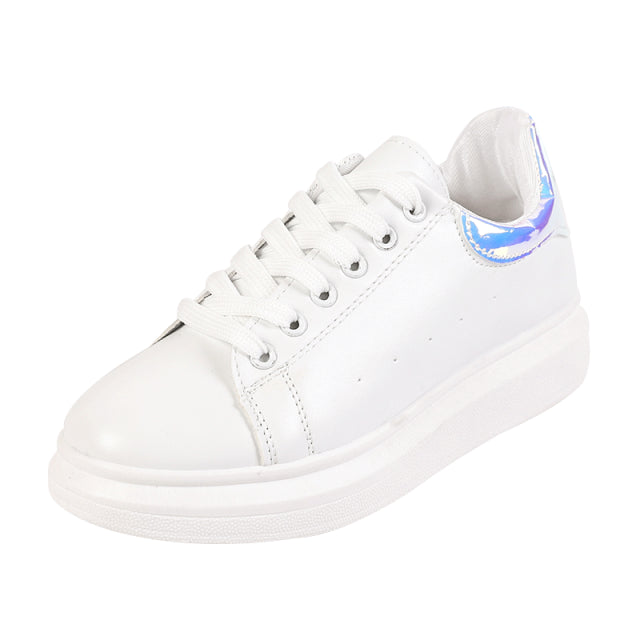 Women Sneakers 2021 Fashion Breathble Vulcanized Shoes Pu Leather Platform Shoes White Lace Up Casual Shoes Zapatos Mujer