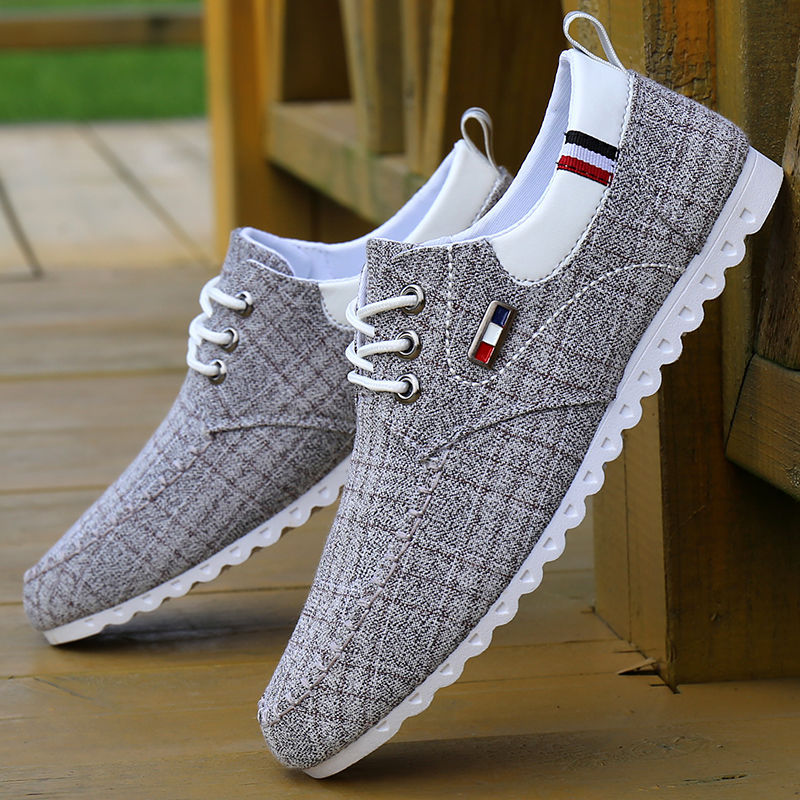 Fashion Shoes Walking Men Shoes Men Casual Shoes 2021 Spring Autumn Sweat-Absorbant Breathable Canvas Shoes for Men Sneakers