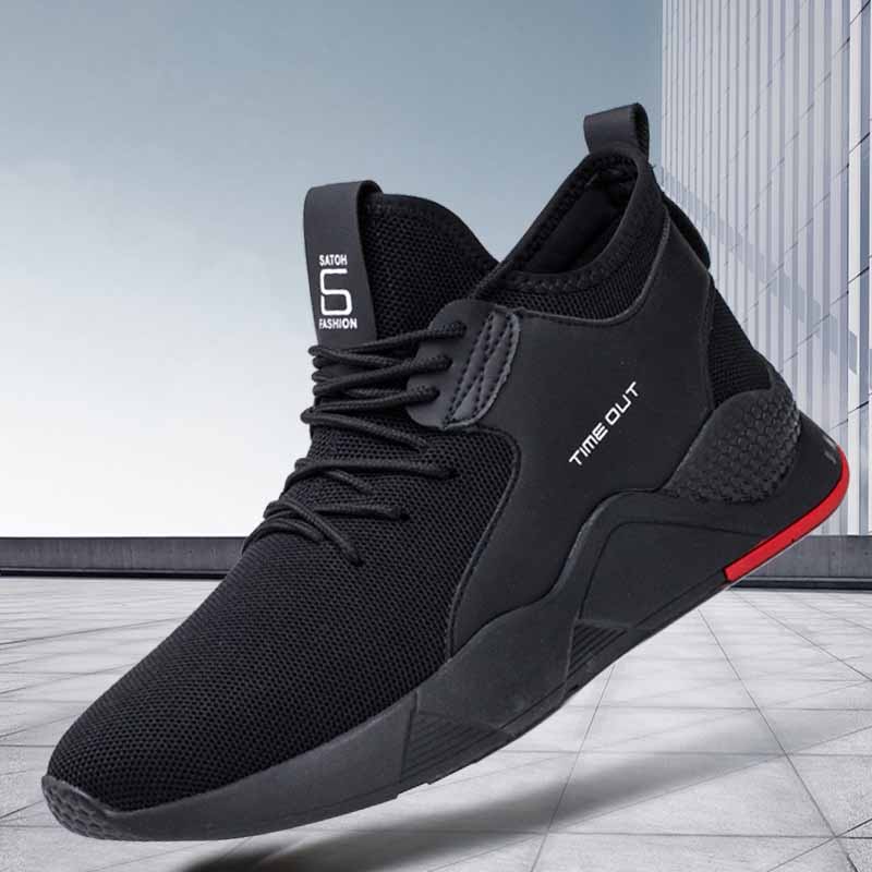 Men Shoes Breathable Light Flat Lacing Mans Tennis Male Sneakers Outdoor Nonslip Running Training Basketball Casual Sports Shoes