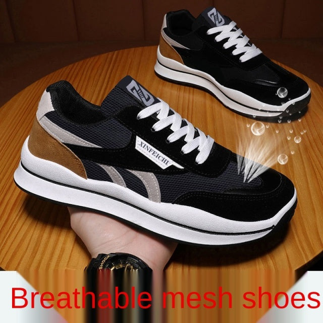 Popular Fashion Versatile Korean Style Sneakers Comfort and Casual Men&#39;s Running Shoes Breathable Mesh Shoes Shoes Men Sneakers