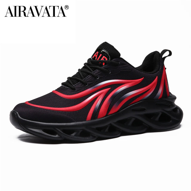 Men&#39;s Flame Printed Sneakers Sports Shoes Comfortable Running Shoes Outdoor Men Athletic Shoes Trainers