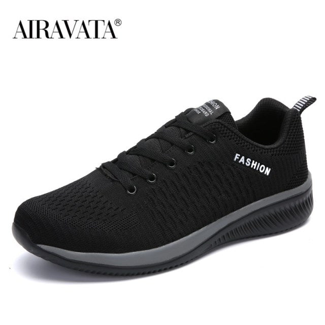 Men&#39;s Sneakers Knitted Light Sports Shoes Woman Fashion Couple Casual Running Shoes