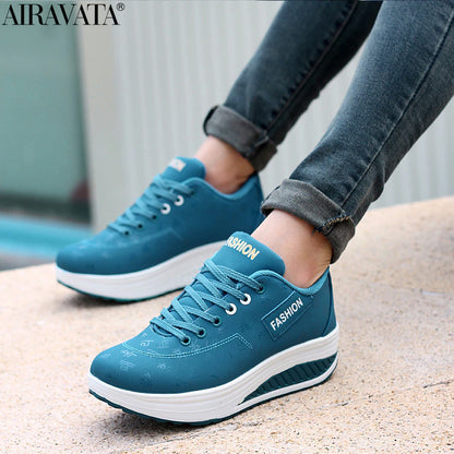 Shake Shoes for Women Platform Running Sneakers Thick Bottom Wedges Sneakers