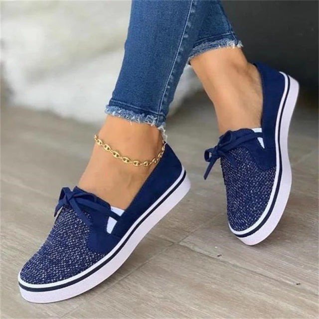 Women&#39;s Flats Shoes 2022 Casual Slip On Solid Color Ladies Vulcanized Shoes Plus Size Female Sneakers Footwear Chaussure Femme