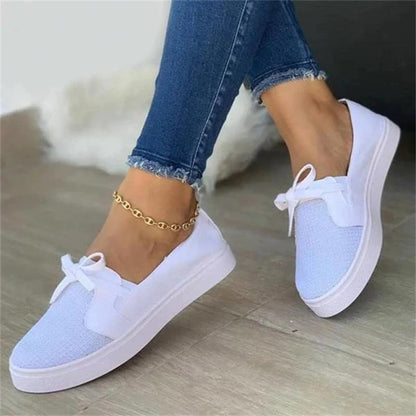 Women&#39;s Flats Shoes 2022 Casual Slip On Solid Color Ladies Vulcanized Shoes Plus Size Female Sneakers Footwear Chaussure Femme