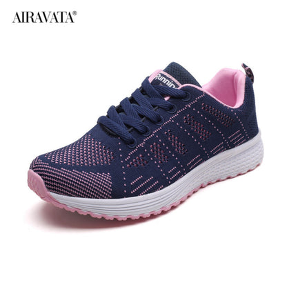 Womens Sneakers Breathable Couples Running Shoe Lace Up  Lightweight Outdoor Tennis Sports Shoe