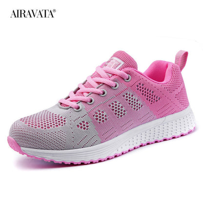 Womens Sneakers Breathable Couples Running Shoe Lace Up  Lightweight Outdoor Tennis Sports Shoe