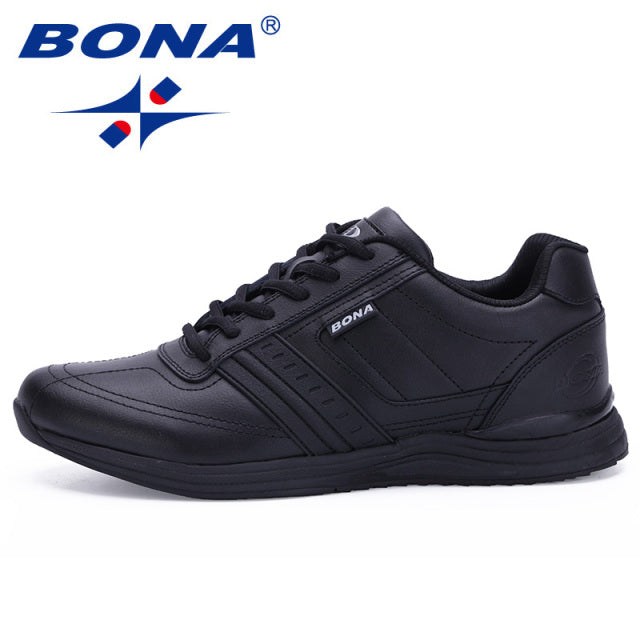 BONA New Hot Style Men Walking Shoes Lace Up Sport Shoes Outdoor Jogging Athletic Shoes Comfortable Men Sneakers Free Shipping