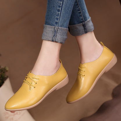 Women flats 2019 single oxford shoes fall women shoes flats leather mom solid color casual loafers shoes woman tenis feminino