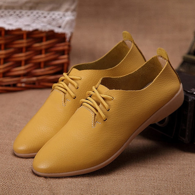 Women flats 2019 single oxford shoes fall women shoes flats leather mom solid color casual loafers shoes woman tenis feminino